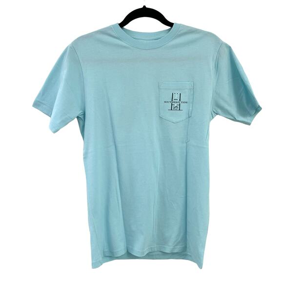 NWT Southern Tide Wake Blue Toss Like a Boss Short Sleeve Tee Small - Picture 2 of 7